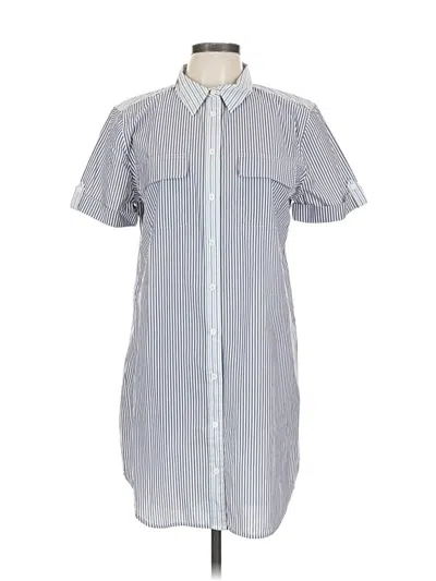 Pre-owned Equipment Casual Dress In Gray