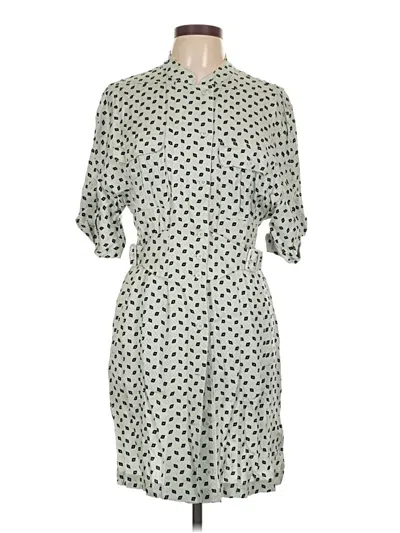 Pre-owned Equipment Casual Dress In Gray