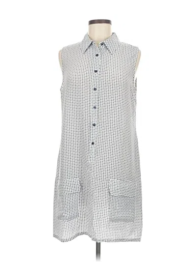 Pre-owned Equipment Casual Dress In Gray