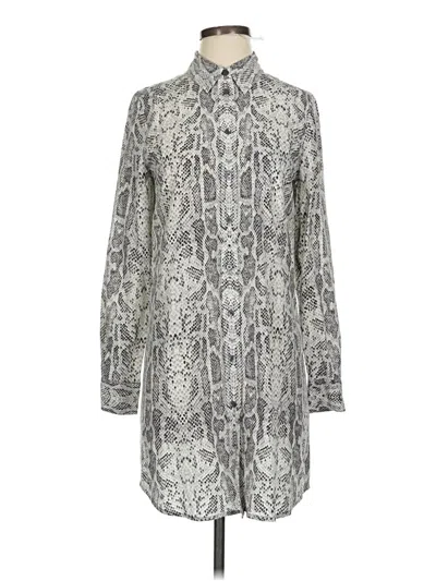 Pre-owned Equipment Casual Dress In Gray