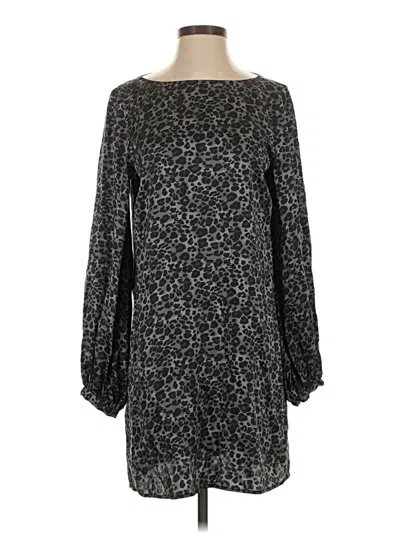 Pre-owned Equipment Casual Dress In Gray