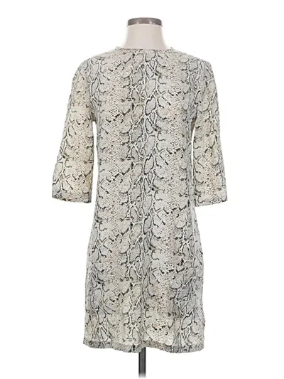 Pre-owned Equipment Casual Dress In Gray