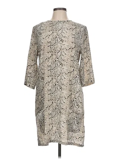 Pre-owned Equipment Casual Dress In Gray