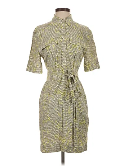 Pre-owned Equipment Casual Dress In Gray