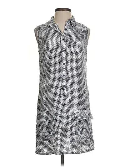 Pre-owned Equipment Casual Dress In Gray
