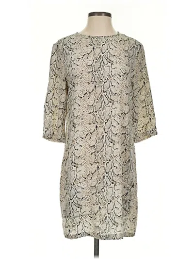 Pre-owned Equipment Casual Dress In Gray
