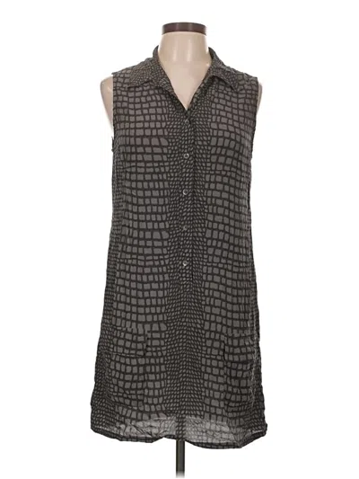 Pre-owned Equipment Casual Dress In Gray