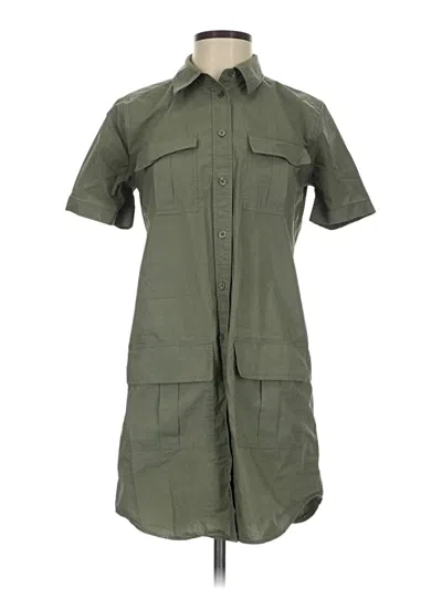 Pre-owned Equipment Casual Dress In Green