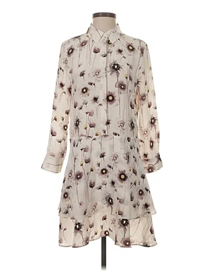 Pre-owned Equipment Casual Dress In Ivory