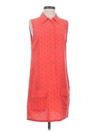 Pre-owned Equipment Casual Dress In Orange