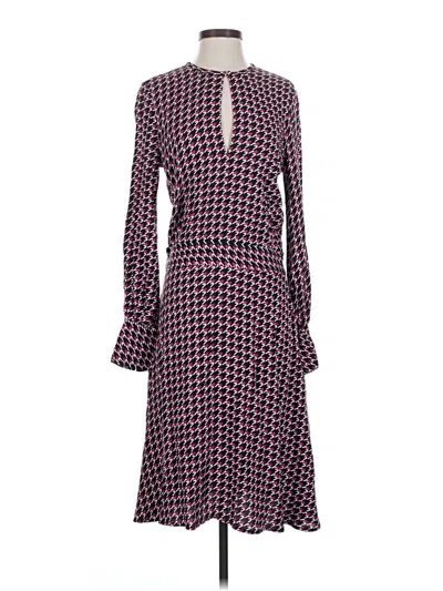 Pre-owned Equipment Casual Dress In Purple