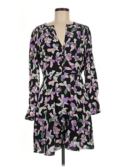 Pre-owned Equipment Casual Dress In Purple