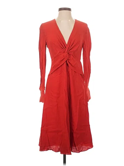 Pre-owned Equipment Casual Dress In Red