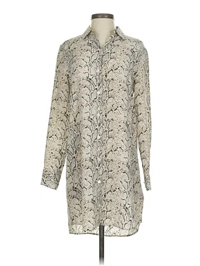 Pre-owned Equipment Casual Dress In Silver