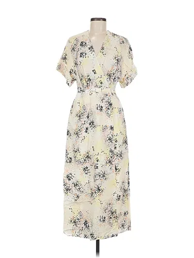 Pre-owned Equipment Casual Dress In White