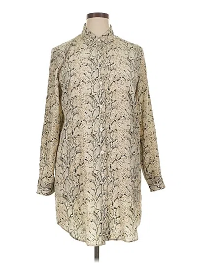 Pre-owned Equipment Casual Dress In White