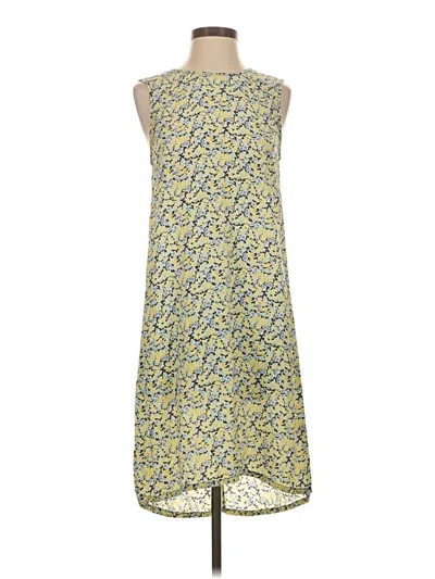 Pre-owned Equipment Casual Dress In Yellow