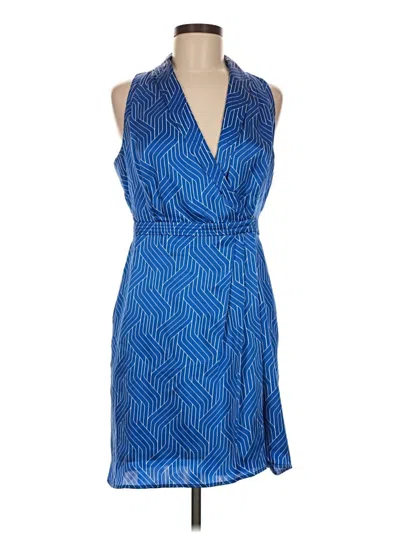 Pre-owned Equipment Cocktail Dress In Blue