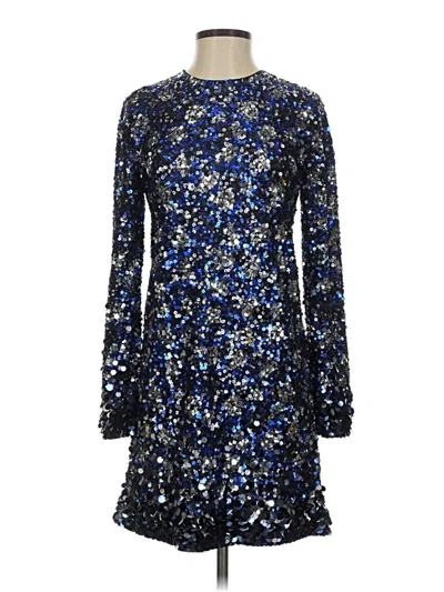 Pre-owned Equipment Cocktail Dress In Blue