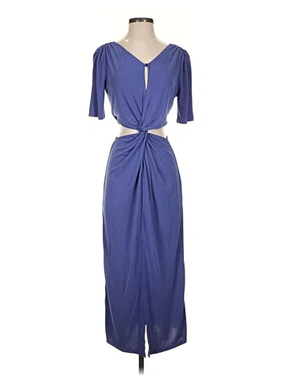 Pre-owned Equipment Cocktail Dress In Blue