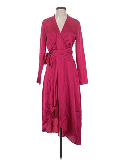 Pre-owned Equipment Cocktail Dress In Burgundy