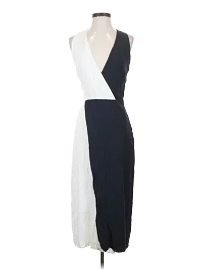 Pre-owned Equipment Cocktail Dress In White