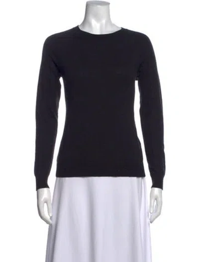 Pre-owned Equipment Crew Neck Sweater In Black