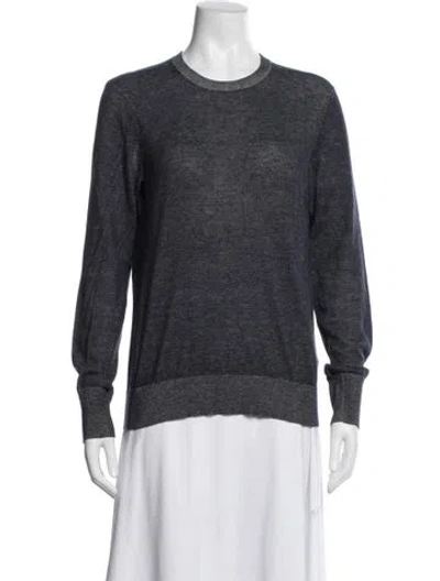 Pre-owned Equipment Crew Neck Sweater In Blue