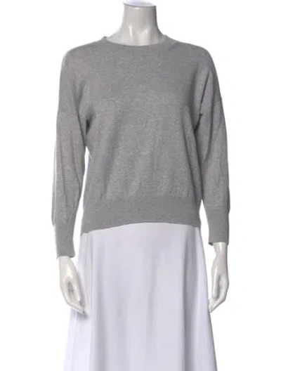 Pre-owned Equipment Crew Neck Sweater In Gray