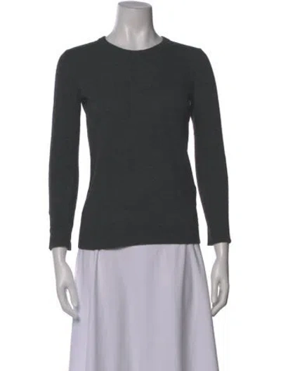 Pre-owned Equipment Crew Neck Sweater In Gray