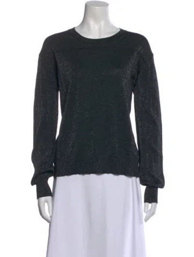 Pre-owned Equipment Crew Neck Sweater In Green