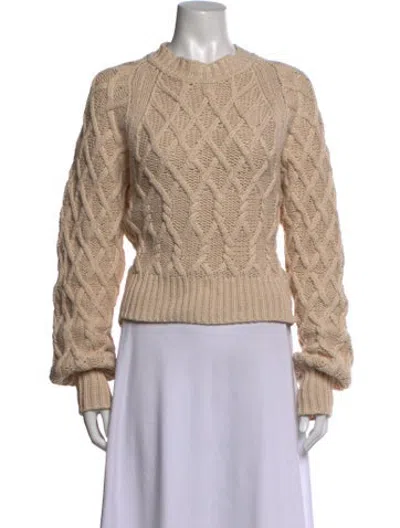Pre-owned Equipment Crew Neck Sweater In Neutrals