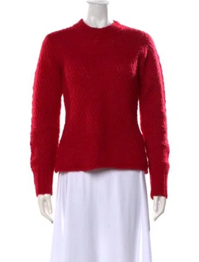 Pre-owned Equipment Crew Neck Sweater In Red