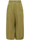 Equipment Cropped Darted Trousers In Green