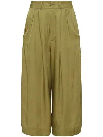 Equipment Cropped Darted Trousers In Army Green