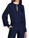 Equipment Delainey Blouse In Eclipse In Blue