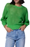 EQUIPMENT EQUIPMENT ESME OPEN STITCH COTTON jumper