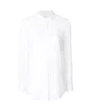 Equipment Essential White Silk Shirt In White