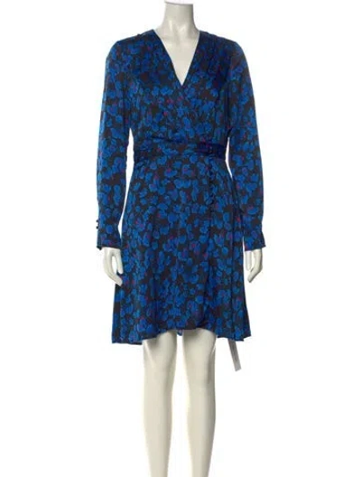 Pre-owned Equipment Floral Print Knee-length Dress In Multi