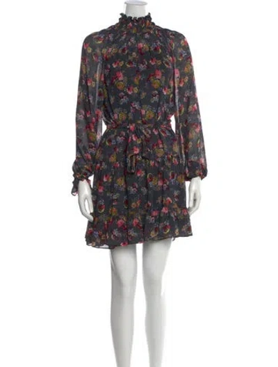 Pre-owned Equipment Floral Print Midi Length Dress In Multi