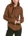 Equipment Graysen Silk Shirt In Green
