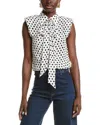 EQUIPMENT EQUIPMENT HENLEY SILK BLOUSE