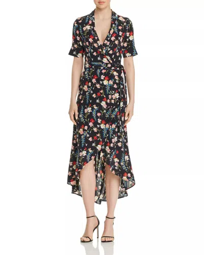 Equipment Imogene Silk Wrap Dress In Black