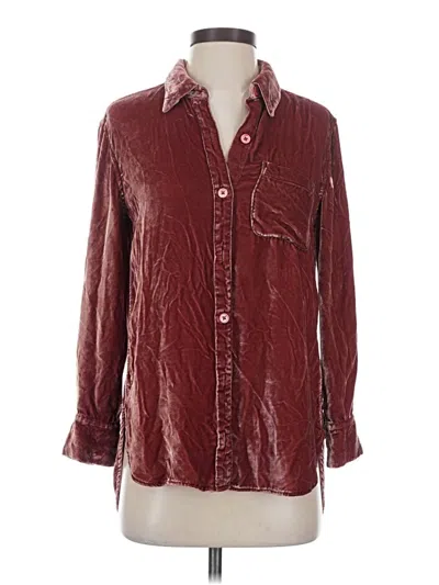 Pre-owned Equipment Jacket In Burgundy