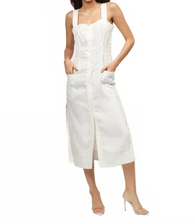 Equipment Josefina Dress In Bright White