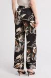 Equipment Joselyn Daisy Floral Silk Pajama Pants In True Black Multi