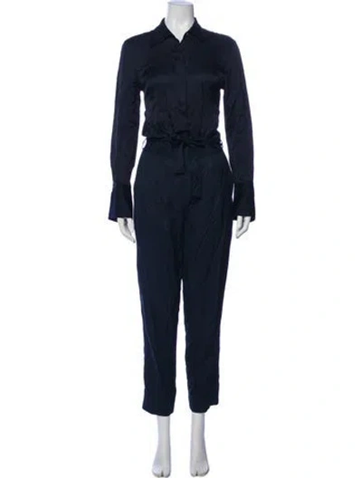 Pre-owned Equipment Jumpsuit In Gray