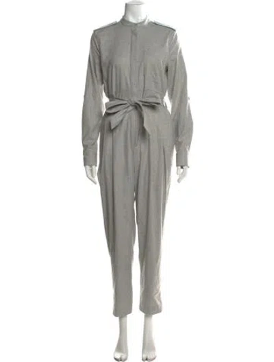 Pre-owned Equipment Jumpsuit In Grey