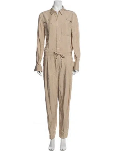 Pre-owned Equipment Jumpsuit In Neutral