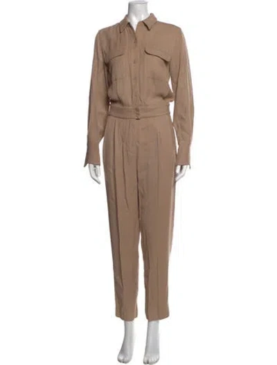 Pre-owned Equipment Jumpsuit In Neutrals